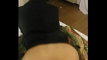 Preview 4 of Son Forced Aunty Boobs - Doggystyle Mounted nine inch dildo until I orgasm