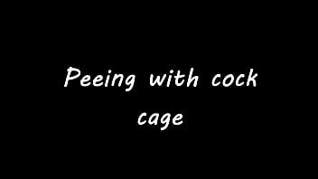 Preview 1 of Pinay Gang Bang - Peeing with cock cage