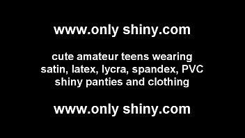 Preview 3 of Shappic Erotica Sweet Candy - These tight PVC panties really show off my shaved pussy
