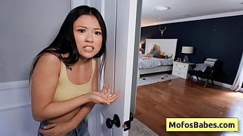 Preview 2 of Dag And Umen - Asian teen brunette Lulu Chu comfort her busty blonde friend Madison Summers with sex toys