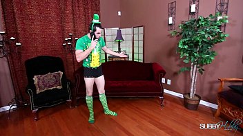 Preview 1 of New Year Sexy2018 Xxx Video - FemDom Babes Dominate A Leprechaun