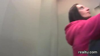 Preview 1 of Panty Poop Girl Mess - Glamorous czech kitten is seduced in the mall and poked in pov