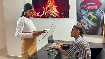 Preview 1 of Rikki Nyx Real Stories - Mi sucia latina secretaria me seduce con su rico culo en mi oficina y me pide que la folle rico