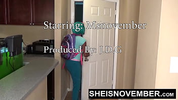 Preview 1 of Www Com Bf Sxc - Getting A Kneeling POV Blowjob Cumshot And Sex From My Step Daughter After Failing Class,  Cute Busty Student Sheisnovember Giving Fellatio To Step Dad After He Caught Her Skipping,  Then Hardcore Riding His Big Cock Cowgirl,  Taboo Sex By Msnovember