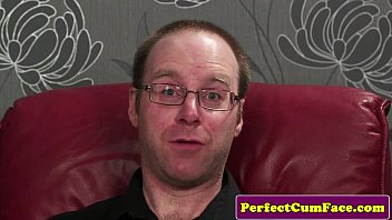 Preview 1 of Xxx Of Beautiful Girls Sleep - Inked milf brit spunked over spex