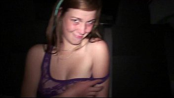 Preview 1 of Naomi Rayn - A hot blonde teen girl Alexis Crystal PUBLIC sex gang bang