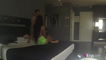 Preview 3 of Cam4 Male - Latina cleaning lady licks clean Jordi&#039_s cock