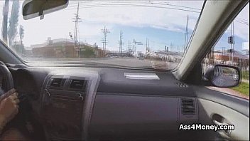 Preview 1 of My Big Fat Butt - Big tit uber driver blows my dick