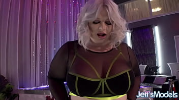 Preview 1 of Vaissina Sex - Sloppy Solo with Stacked Blonde Plumper Tiffany Star BBW