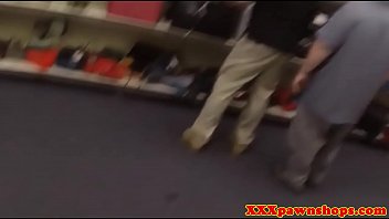 Preview 1 of My Real Mom Ass - Bigtitted pawnshop amateur bent over desk