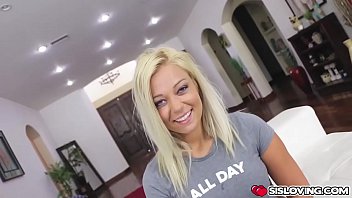 Preview 1 of Doocthr - Blind folded Kenzie Green sucking stepbros cock