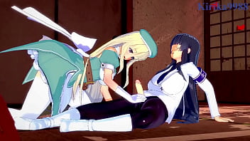 Preview 3 of Cameriera Senza - Ikaruga and Yomi intense futanari sex. - Senran Kagura Hentai