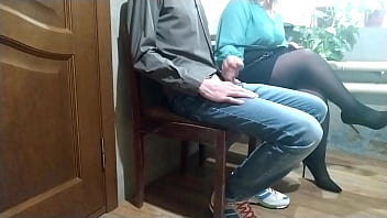 Preview 2 of Party Orgm - Mature stranger helped me cum in a public place