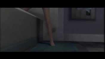 Preview 3 of Amalapuram Collge - Indigo Prophecy - Carla Valenti&#039_s Shower Scene