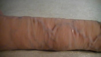Preview 1 of Tatto Forgeous Teen - Big monster cock,  silicone realistic erect dick in pussy