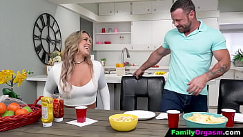 Preview 1 of Hot Hd Love - FamilyOrgasm - Hot Wife Thanking with a Blowjob for her Husband&#039_s Sausage