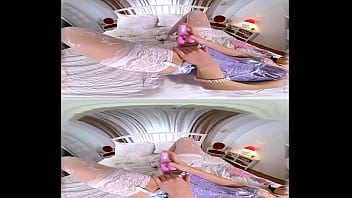 Preview 4 of Cheaptubemens - SexLikeReal-The Pussy Plunge Cosplay Cuties Solo Sex Penetration 180VR 30 FPS