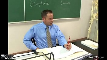 Preview 1 of Aelana Rai - Sinful gay teacher gets nailed by gay student in classroom