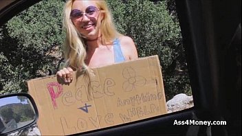 Preview 1 of Guy Hurts Girls Asshole Bbc - Sunny sucky by sexy blonde hippie