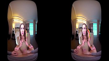 Preview 1 of Ella Scat - SexLikeReal-The Cum Before The Rave - Part 1 VR180 60 FPS HoloGirlsVR