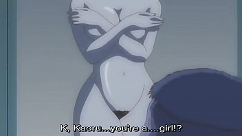 Preview 2 of Butt Strap On Mmf - Horny Anime Ecchi Gives Titjob