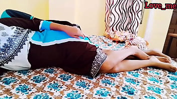 Preview 2 of Balk Xxx Ovdiv - Hot 19 Indian Desi Sleepy step sister fucked by her brother when nobody at home cow Girl style clear Hindi audio