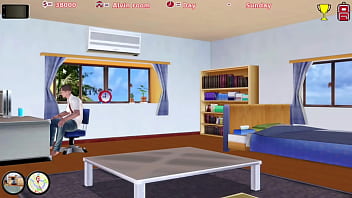 Preview 2 of Bare Bobs - Max&#039_s Life Temporada 2 Cap 79 - la madrastra de mi amigo me chupa la polla
