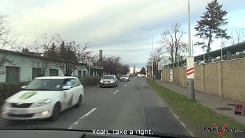 Preview 1 of Tube Porn Womantube - Takevan Hardest fuck ever made in van when driving with dirty speaking teen