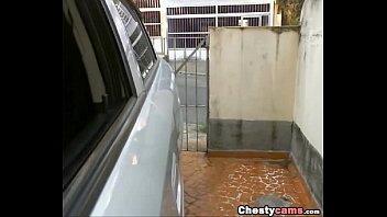 Preview 2 of Alaetta Ocean - Busty masturbates in the car