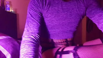 Preview 3 of Ivyna Spy - Cute femboy plays by spreading oil on her fat ass while sucking her butt plug