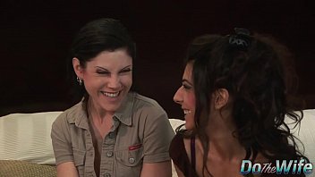Preview 1 of Japanese Mmother Son - Lesbian watches her wife get fucked by a porn stud