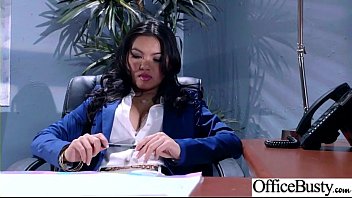 Preview 1 of Red Xxx Way - Sex Scene In Office With Slut Hot Busty Girl (Cindy Starfall) video-30