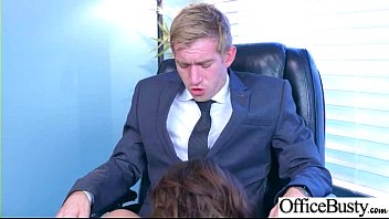 Preview 1 of Neill Stevens - Sex Scene In Office With Slut Hot Busty Girl (Cassidy Banks) video-28