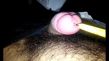 Preview 1 of Aundre Bitone - First time cock sounding big cumshot