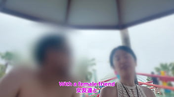 Preview 2 of Mom Daughter His Friend - 【水着美女ナンパセックス】「友達とはぐれちゃって&hellip_」プールで声かけてホテルに！可愛いって褒めまくったら中出しさせてくれた！