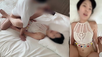 Preview 4 of Mom Daughter His Friend - 【水着美女ナンパセックス】「友達とはぐれちゃって&hellip_」プールで声かけてホテルに！可愛いって褒めまくったら中出しさせてくれた！