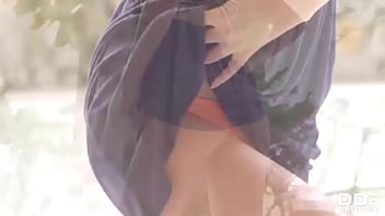 Preview 2 of Son Please Dont Cumsin Please - Summer Striptease: Naughty Newcomer Gets Naked Outdoors