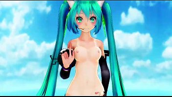 Preview 4 of Plesae Daddy - Miku Append Sexy Dance Nude MMD