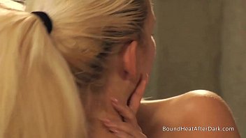 Preview 4 of Nicky Nars - Tied Up With Neck Collar Masturbates To Orgasm