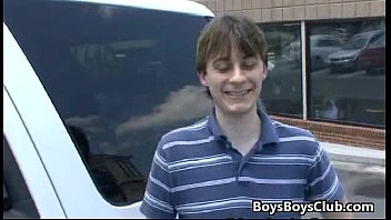 Preview 3 of Lil Incest - Black On Boys - Black Muscular Dude Fuck White Skinny Gay Boy 10