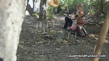 Preview 2 of Sexx Figor - Hot goth fucked in the forest