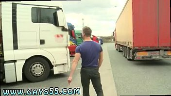 Preview 1 of Gangbang At Truckstop - Farm boy hot farmer gay porn movies Dudes Have Anal Sex In-Town