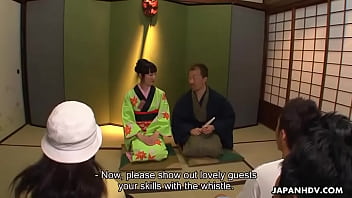 Preview 2 of Best Qwalate - Asian bitch in a kimono sucking on his erect prick