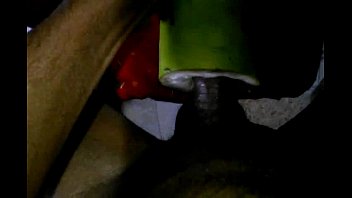 Preview 4 of Indian Ebony Teen Milf - Desi Boy Sex With bottle Gourd Feeling Awesome