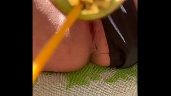 Preview 3 of Boobs Suck Japanese - Push Out Balls from My Pussy During Pee in Outdoor