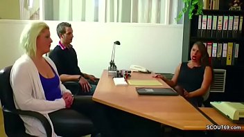 Preview 1 of Cute Rent - Female Casting for German Couple end in Hard Threesome