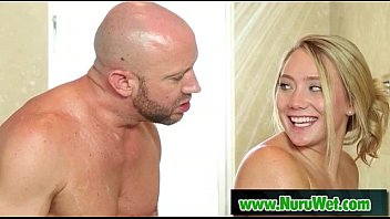 Preview 2 of Grabbing Tight - Busty japanesse gives sex massage 01