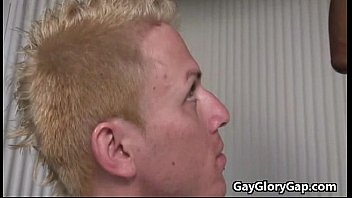 Preview 2 of Tiny Try Hard - White Sexy Boy Gives Handjob To Her Black Gay Friend 19