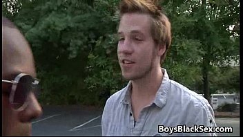 Preview 2 of Orgasm While Blowing - Black Gay Dude Fuck White Skinny Twink Hard In His Tight Ass 21
