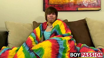 Preview 2 of Pakaian Daster - Emo twink jacking off his uncut cock and ass dildoing